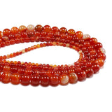 Red Carnelian Banded Agat Stone Charm Beads for Jewelry