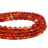 Red Carnelian Banded Agat Stone Charm Beads for Jewelry