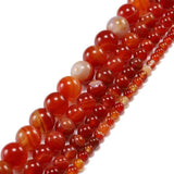 Red Carnelian Banded Agat Stone Charm Beads for Jewelry