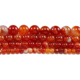 Red Carnelian Banded Agat Stone Charm Beads for Jewelry