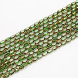50Pcs/Lot 4X6mm Glass Oval Beads Faceted Loose Beaded for Jewelry Making