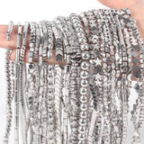 Natural Hematite Plated Beads Cube Cross Rondelle Loose Beads