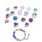 10pcs Large European Beads Flower Butterfly Spacer Beads