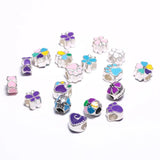 10pcs Large European Beads Flower Butterfly Spacer Beads