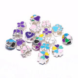 10pcs Large European Beads Flower Butterfly Spacer Beads