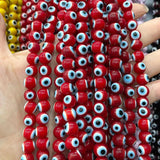 Devil Eye Crystal Beads Round Stone Beads DIY Bracelet 4/6/8/10mm