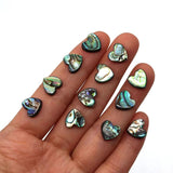 Abalone Shell Cross Hole Heart Shaped Beads 10mm for DIY Jewelry