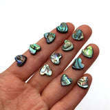 Abalone Shell Cross Hole Heart Shaped Beads 10mm for DIY Jewelry