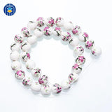 Vintage Chinese Ceramic Beads for Jewelry Making