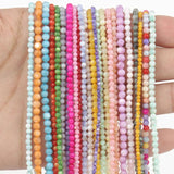 Colorful Freshwater Shell Bead Round Mother of Pearl Shell Loose Small Waist Bea