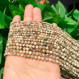 Faceted Jaspers Waist Loose Beads for Jewelry Making