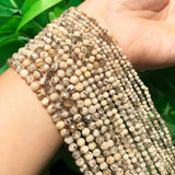 Faceted Jaspers Waist Loose Beads for Jewelry Making