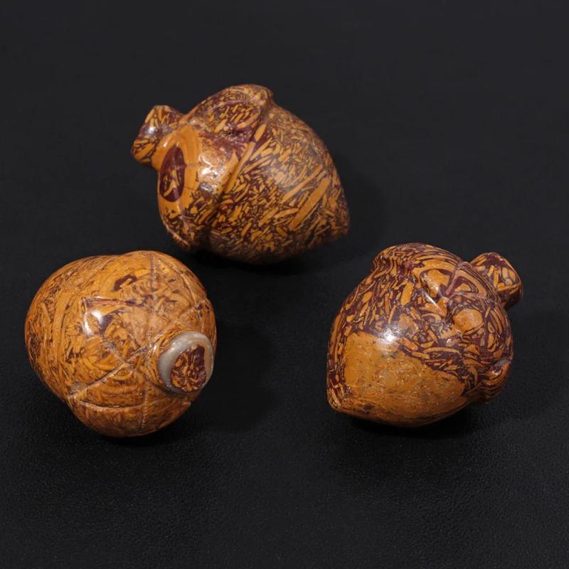Natural Stone Pine Cones Beads Nut Ornaments Agates Pine Cone Pendant