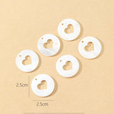 Shell Charms Carved Mother of Pearl Pendant Beads for DIY Jewelry 5Pcs/Lot
