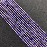Natural Stone Zircon Necklace Bead 2mm 3mm 4mm Faceted Round Small Beads