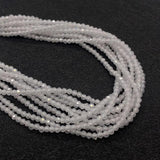 Natural Stone Zircon Necklace Bead 2mm 3mm 4mm Faceted Round Small Beads