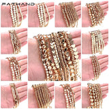 14k Gold Plated Hematite Beads for Jewelry Making, DIY Bracelet Necklace