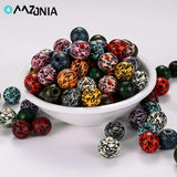 10mm Leopard Pattern Wooden Beads for Jewelry Making DIY Bracelet Accessories
