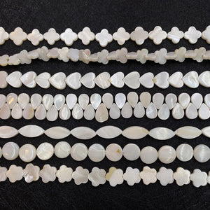 Freshwater Shell Heart Beads 6-13mm DIY Accessories