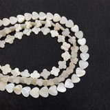 Freshwater Shell Heart Beads 6-13mm DIY Accessories