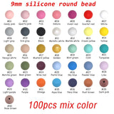 Silicone Beads Wood Bead Mix for Jewelry Making DIY Pacifier Chain