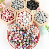 Silicone Beads Wood Bead Mix for Jewelry Making DIY Pacifier Chain