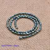 Faceted Round Hematite Beads 15inch 3*5mm DIY Jewelry Making Bracelet