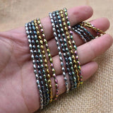 Faceted Round Hematite Beads 15inch 3*5mm DIY Jewelry Making Bracelet