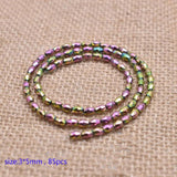 Faceted Round Hematite Beads 15inch 3*5mm DIY Jewelry Making Bracelet