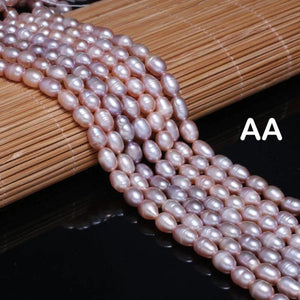Freshwater Pearl Oval Loose Beads 36 Cm DIY Jewelry Craft Accessory
