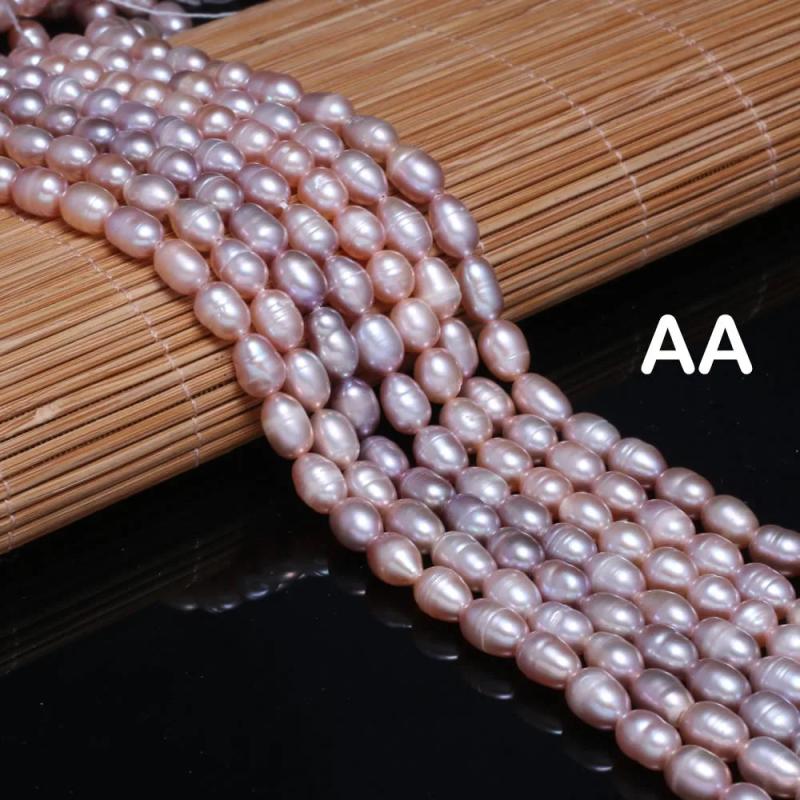 Freshwater Pearl Oval Loose Beads 36 Cm DIY Jewelry Craft Accessory