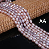 Freshwater Pearl Oval Loose Beads 36 Cm DIY Jewelry Craft Accessory