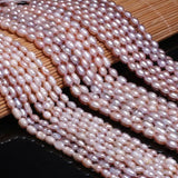 Freshwater Pearl Oval Loose Beads 36 Cm DIY Jewelry Craft Accessory