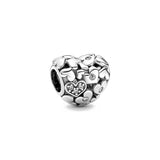 Spring Flower Butterfly Dangle Charms Pendant DIY Beads for Bracelet