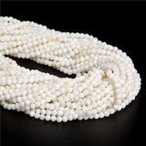 3mm Natural Shell Faceted Bead Micro Mother Of Pearl Shells Spacer Beads