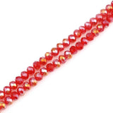 4/6/8mm Faceted Crystal Beads Round Colorful Glass Bead DIY Jewelry Making