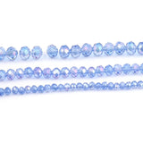 4/6/8mm Faceted Crystal Beads Round Colorful Glass Bead DIY Jewelry Making