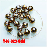 10mm Round Glass Christmas Tree Beads for Holiday Crafts