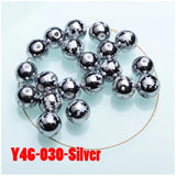 10mm Round Glass Christmas Tree Beads for Holiday Crafts