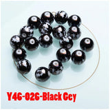10mm Round Glass Christmas Tree Beads for Holiday Crafts