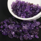 Irregular Purple Amethysts Quartz Stone Chips Gravel Beads 16''
