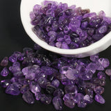 Irregular Purple Amethysts Quartz Stone Chips Gravel Beads 16''