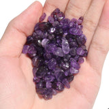 Irregular Purple Amethysts Quartz Stone Chips Gravel Beads 16''