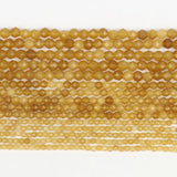Small Waist Beads 2 3 4mm Natural Yellow Jades Loose Stone Citrine Beads