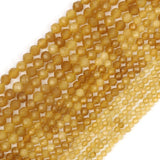 Small Waist Beads 2 3 4mm Natural Yellow Jades Loose Stone Citrine Beads