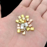 Hematite Double-hole Rose Natural Stone 5x5mm Beads