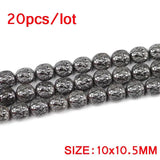 Hematite Carved Roses Owls Leaves Spacer Beads for Jewelry Making