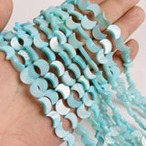 Multicolor Shell Bead Moon Shape Freshwater Shells Spacer Beads
