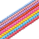 6/8mm Hematite Matte Red Pink Rubber Spacer Loose Beads