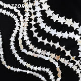 Natural Star Moon Shell Beads Mother Of Pearl Spacer Charms for DIY Necklace